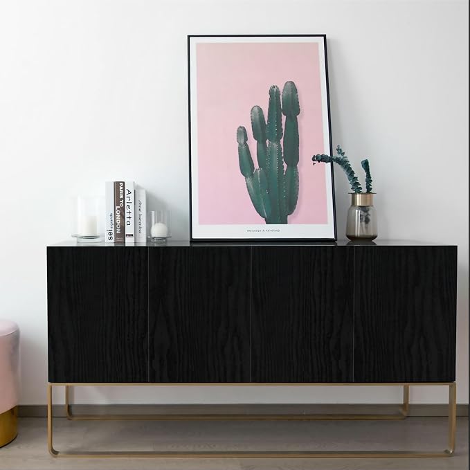 Vinjiasin Peel and Stick Wallpaper Black Wallpaper Black Wood Contact Paper - Image 8
