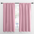 NICETOWN Kitchen Curtains, Short Blackout Curtains & Drapes, Rouge Pink by NICETOWN