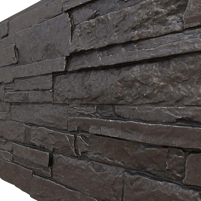 EverStone Acadia Ledge Faux Stone Panel, River Moss Color - Image 7