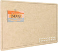 Lightomorrow Bulletin Board, 24 x 18 inches Decorative Felt Pin Board, Cork by Lightomorrow