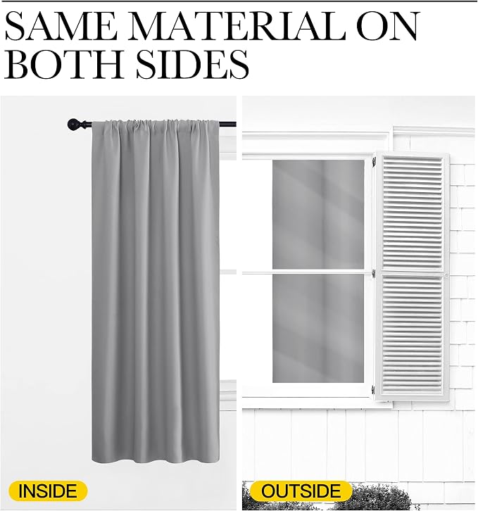 NICETOWN Blackout Curtains 84 for Office - Image 4