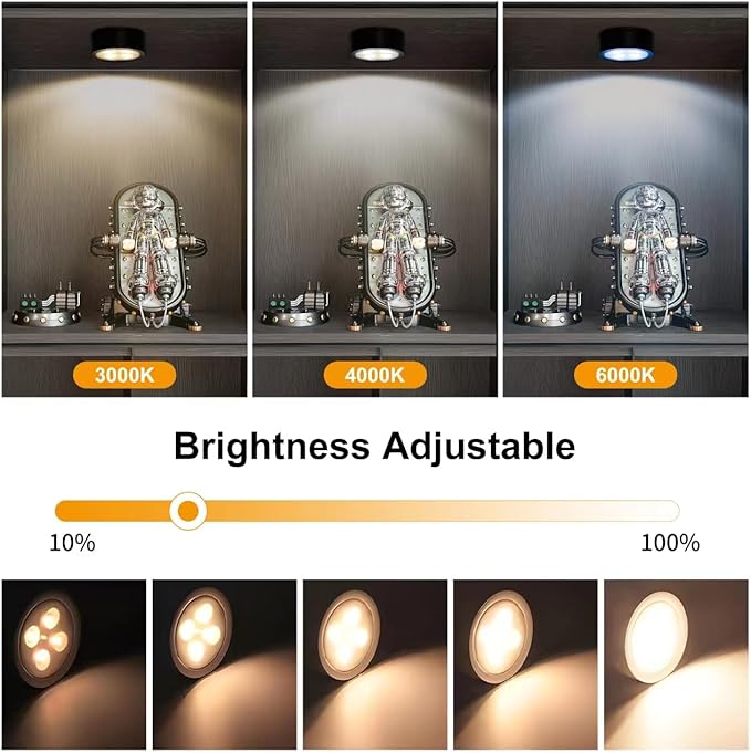 6-Pack Battery Operated Picture Light Magnetic Painting Light - Image 3