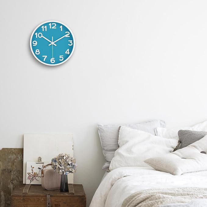 HIPPIH Wall Clock 2 Pack, 10 Inch Modern Wall Clocks Battery Operated, Non - Image 9