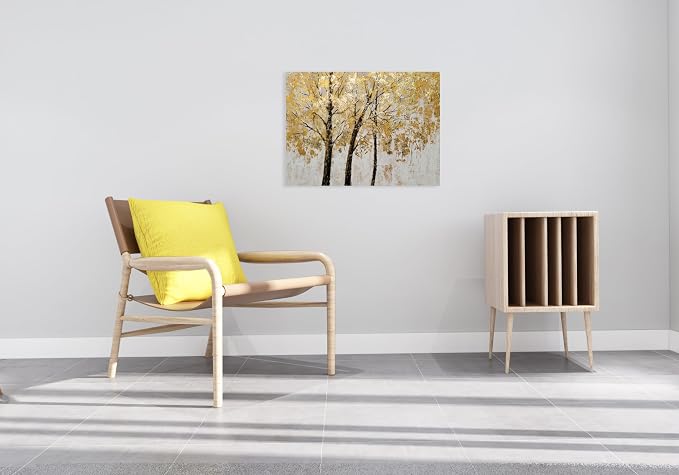 Yihui Arts Tree Painting with Gold Foil - Image 5