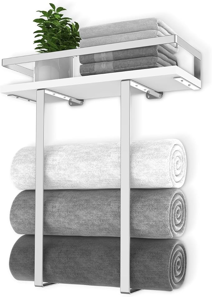 Towel Rack Wall Mounted, Xstydes Metal Towel Holder - Image 7