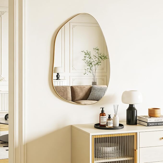 Irregular Wall Mirror Asymmetrical Mirror, Decorative Modern Mirror, Tempered - Image 2