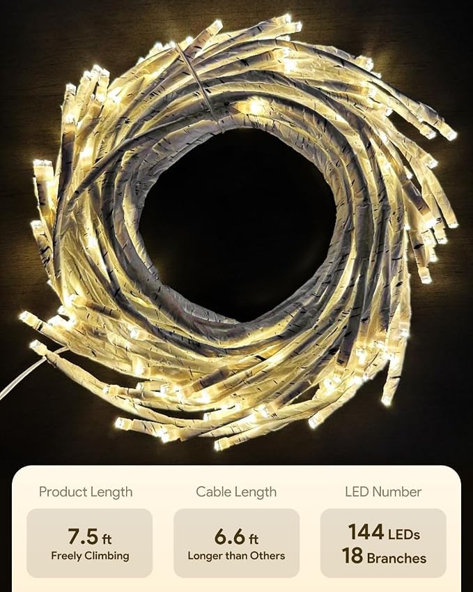 NIDISETPJAS Enchanted Willow Vine Lights - Image 6