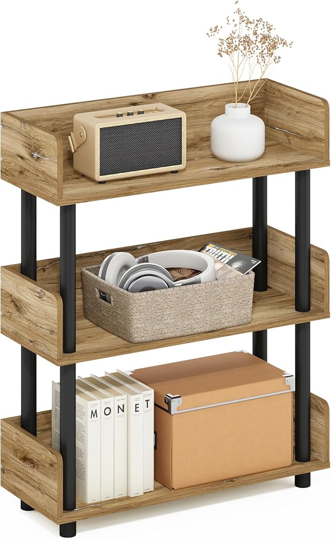 Furinno TURN-N-TUBE Display Shelf, 3-Tier Storage Shelves by Furinno-FitsYourSpaceFitsYourBudget