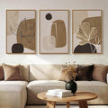 Large Framed Neutral Boho Wall Art by Cuspin
