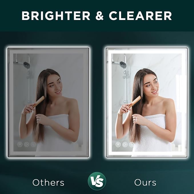 LED Bathroom Mirror 24"x 32" - Image 2