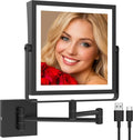 Ruacq Rechargeable Wall Mounted Makeup Mirror by Ruacq