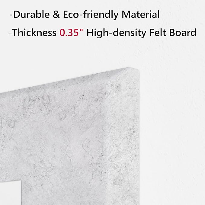 Neatsure Large Cork Board for Wall, 6 Panels Felt Tiles Tack Push Pin Board for - Image 3
