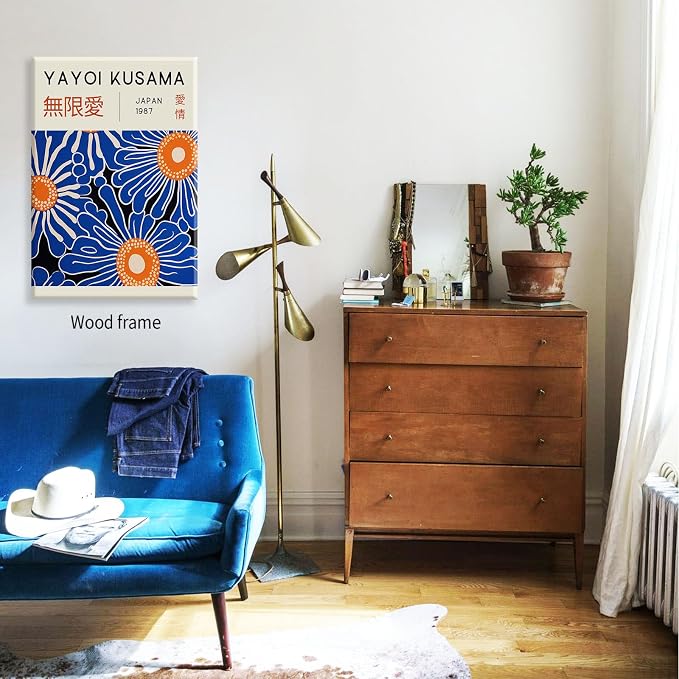 Yayoi Kusama Print Vintage Japanese Wall Art Abstract Yayoi Kusama Poster - Image 4