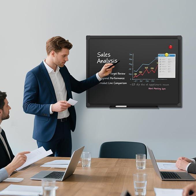 SELEAD Magnetic Chalkboard 24 x 18 Inches - Image 4