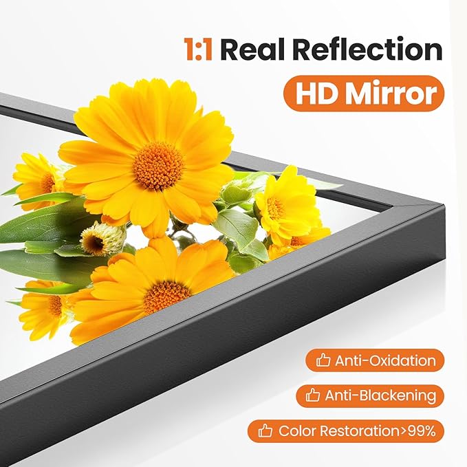 Sweetcrispy 20"x30" Arched Black Bathroom Mirrors - Image 3