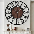 LEIKE Extra Large Wall Clocks, Silent Little Ticking, Battery Operated Vintage by LEIKEWALLCLOCK