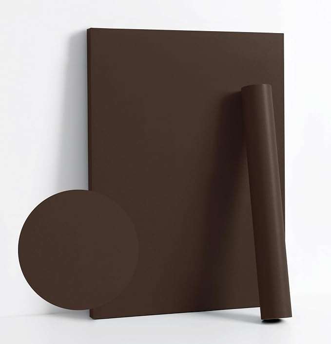 Dimoon 78.7''x17.7''Coffee Brown Peel and Stick Wallpaper Contact Paper Modern by DIYYOURMOON