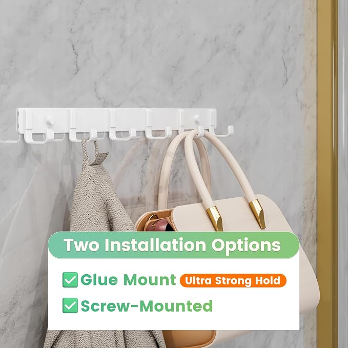 Coat Rack Wall Mount, Heavy Duty Wall Coat Hanger - Image 2