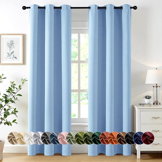 MIULEE Blackout Curtains for Bedroom Living Room 2 Panels, Thermal Insulated by MIULEE