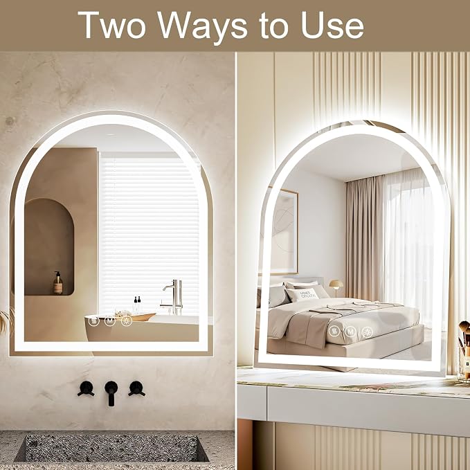 Arched LED Bathroom Mirrors - Image 7