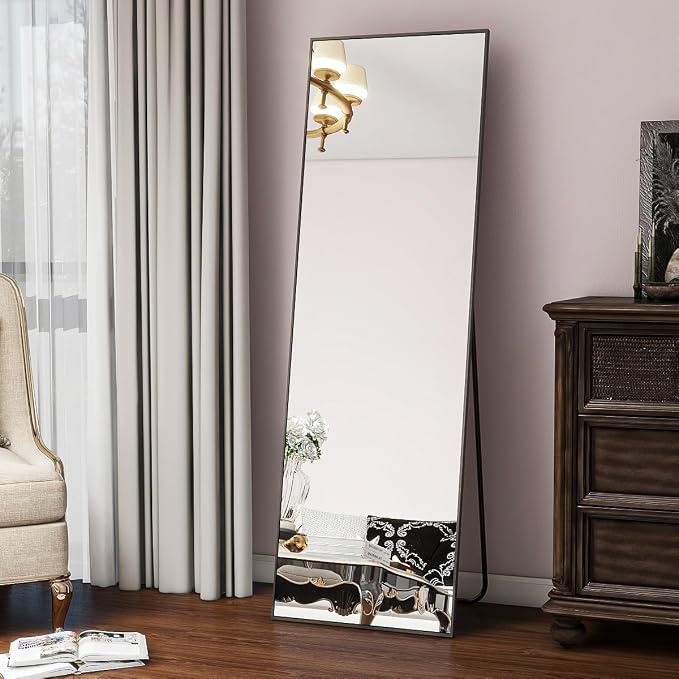 Koonmi 56"x21" Floor Mirror Full Length, Bedroom Floor Body Mirror by KOONMI