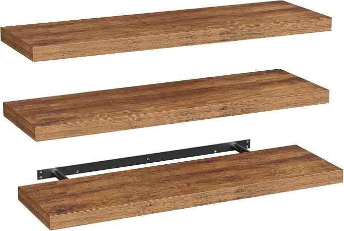 RALGEND Floating Shelves for Wall, 39.4" Long Wall Shelf Set of 3 by RALGEND
