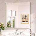Keonjinn 30 x 30 Inch Brushed Nickel Bathroom Mirrors by Keonjinn