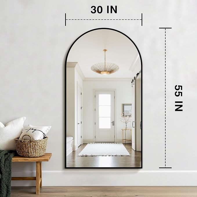 FICTOR Bathroom Mirror for Wall, Arched Vanity Bathroom Mirror for Over Sink - Image 2