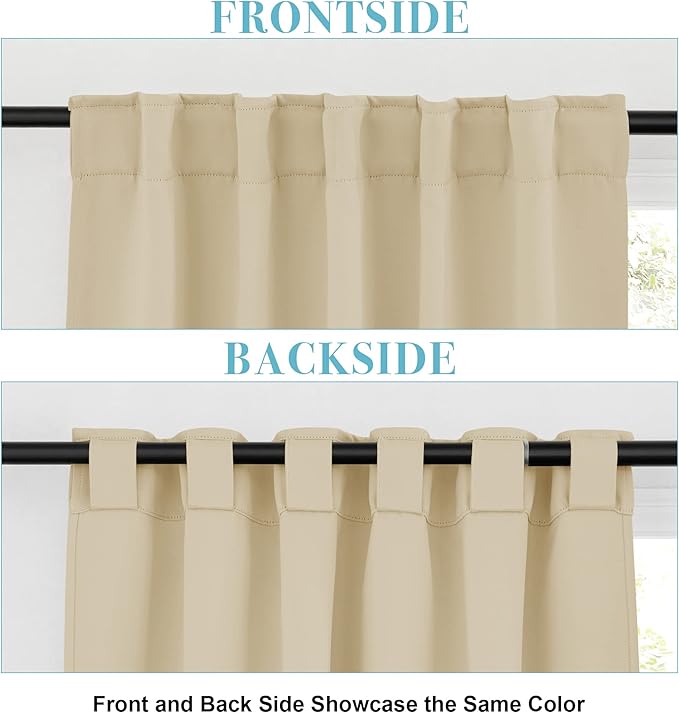 RYB HOME Blackout Curtains for Bedroom, Window Shades Thermal Insulating - Image 6