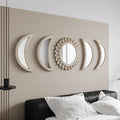 WAKOSAN Wall Mirror, Moon Phase Mirror Set, Wall Decor by WAKOSAN