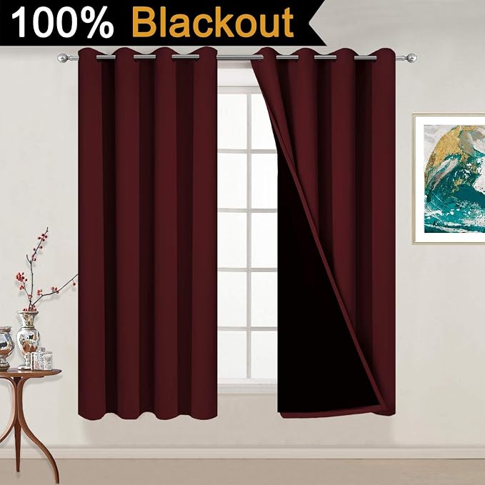 Yakamok Thermal Insulated 100% Blackout Curtains - Image 2