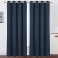 LEMOMO Blackout Curtains 66 x 95 inch/Navy Blue Curtains Set of 2 by Lemomo