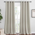 NICETOWN Natural Room Darkening Curtains 96" Long by NICETOWN