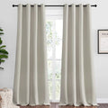 NICETOWN Natural Room Darkening Curtains 90" Long by NICETOWN