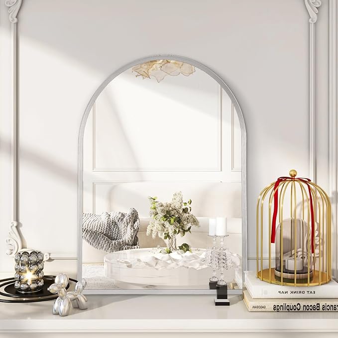 Arched Wall Mirror, Metal Frame Bathroom Mirrors, Arched Vanity Mirror - Image 4