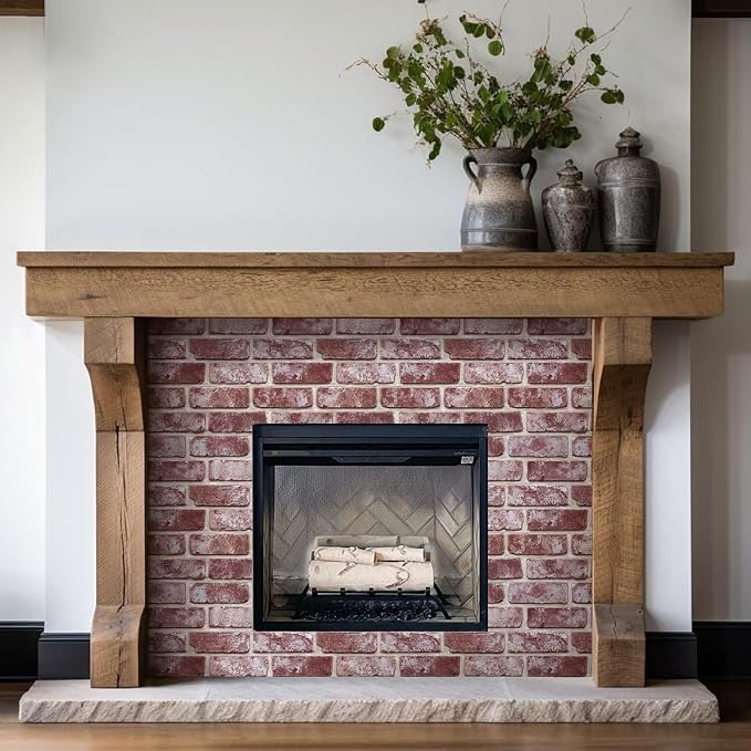 3D Faux Brick Wall Panels Peel and Stick, Small Brick-Look Textured Wall Sticker - Image 7