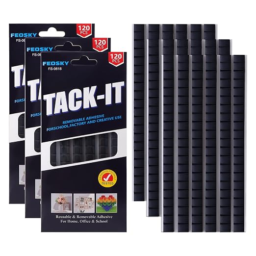 Feosky Adhesive Poster Sticky Tack Putty, Reusable and Removable Adhesive Putty by Feosky