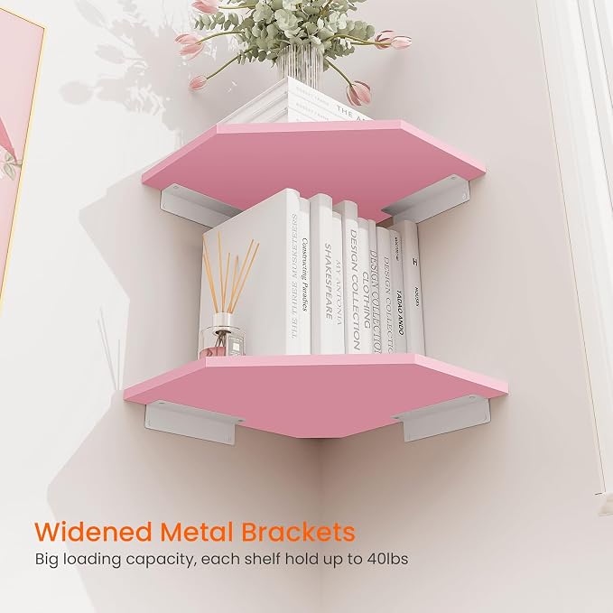 Homode Corner Floating Shelves, Corner Wall Shelf - Image 4