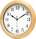 Kesin Wooden Wall Clocks 14 Inch Silent Wall Clock Large Decorative Battery by Kesin