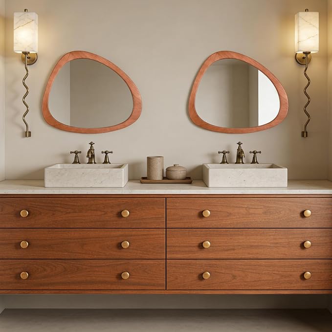 WallBeyond Asymmetrical Mirror, Irregular Wall Mirror - Image 3