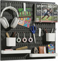 Keepo Peg Board Wall Organizer – Plastic Pegboard Panels, Modular Peg Board by Keepo