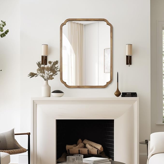 WallBeyond 30" x 40" Rounded Corner Arch Wall Mirror - Image 4