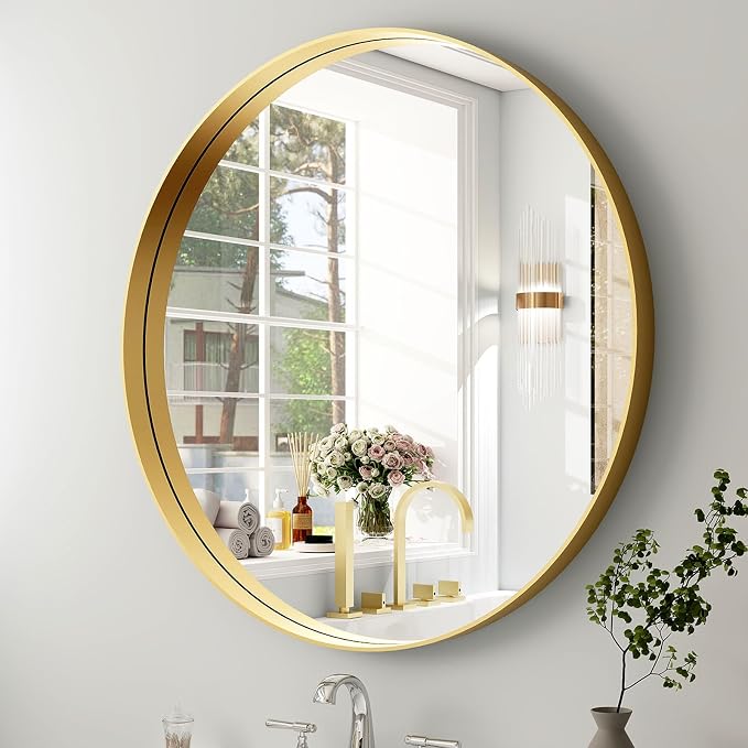 24 Inch Round Bathroom Mirror - Image 8