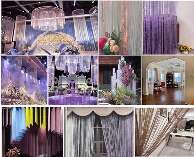 ave split Decorative Door String Curtain Wall Panel Fringe Window Room Divider - Image 6