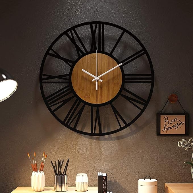 1st owned Wall Clocks for Living Room Decor, Round Silent Non Ticking, Modern - Image 5