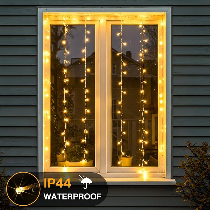 suddus Curtain Lights for Bedroom, 90 Led Hanging String Light Outdoor - Image 7
