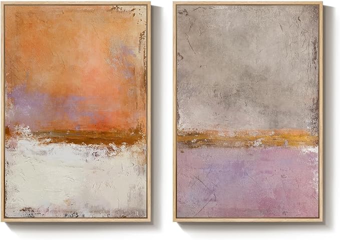 Large Framed Abstract Wall Art for Living Room, Modern Minimalist Painting - Image 9
