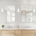 USHOWER 2-Pack Frameless Bathroom Mirror 20X30 Inch, Rectangle Wall Vanity by USHOWER