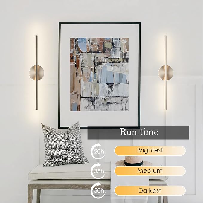KARTOOSH Battery Operated Wall Sconces - Image 4
