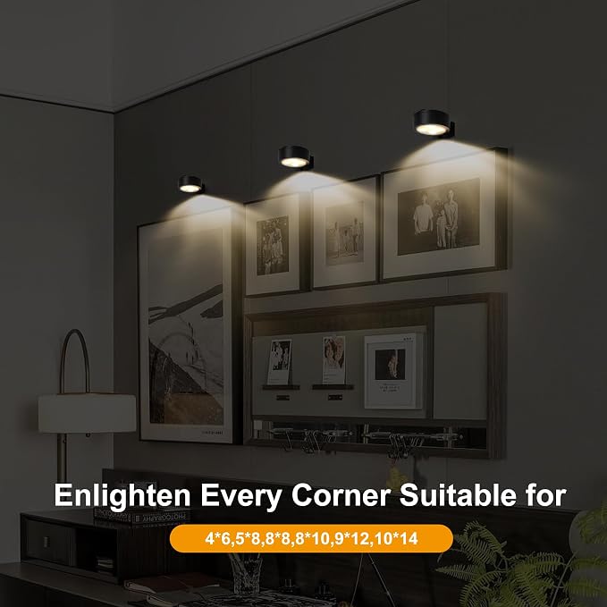 6-Pack Battery Operated Picture Light Magnetic Painting Light - Image 2